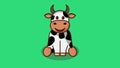 Cute smiling little cow Royalty Free Stock Photo
